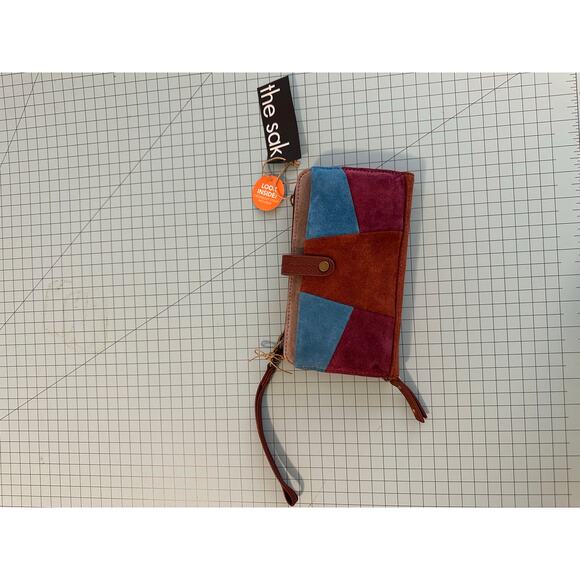 The Sak clutch crossbody wallet/purse in suede with man made materials - Picture 1 of 10